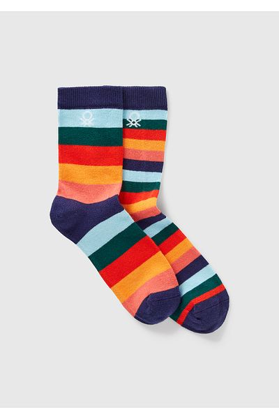 United Colors of Benetton Дълги чорапи с шарки и шарки за момчета