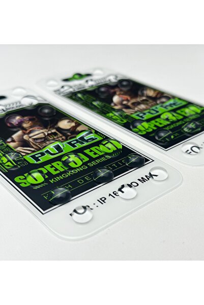 Fibaks Bjlm Apple iPhone 16 Pro Max Compatible Full Covering Transparent Tampered Shatterproof Glass Screen Protector