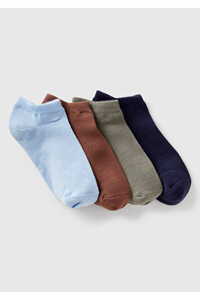 United Colors of Benetton Αγόρι πολύχρωμες κάλτσες μποτάκια 4 τεμαχίων