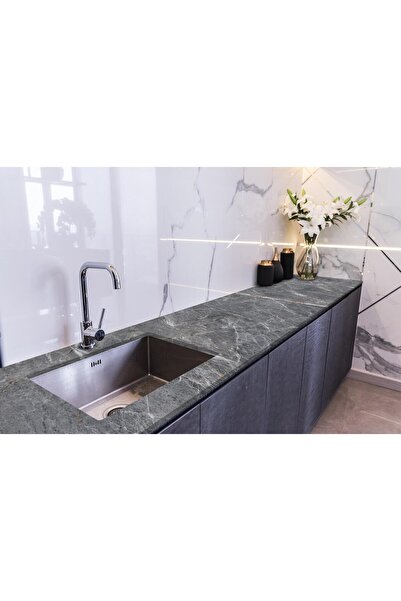 StickerArt Tezgah Üstü Fayans Kaplama Folyosu Mutfak Tezgahı Kaplama Limeston...