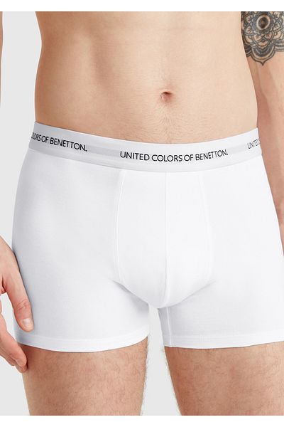 United Colors of Benetton Men's White Boxers