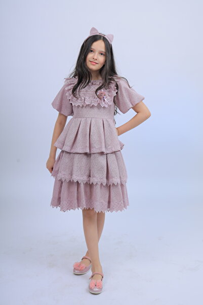 LAMİS FASHİON Gorgeous Girl's Dress - "Flower Softness"