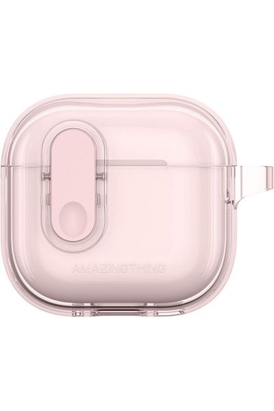 Amazingthing Amazing Thing MINIMAL for AirPods 4 (2024) case cover with Carabiner - Pink