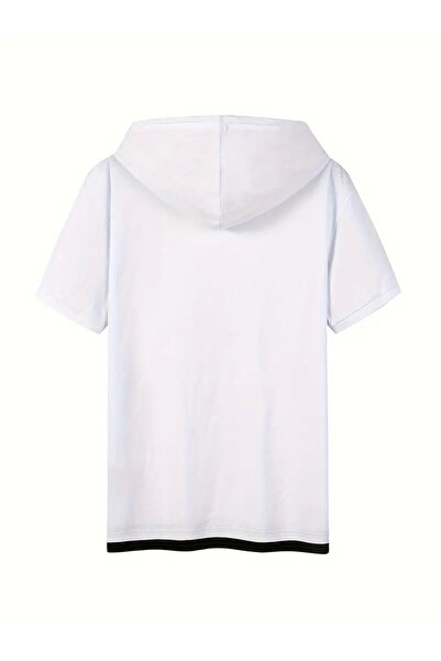 PENTHİLUS Ανδρικό καλοκαιρινό μπλουζάκι από βαμβακερό μπλουζάκι με χαμογελαστό πρόσωπο με στάμπα