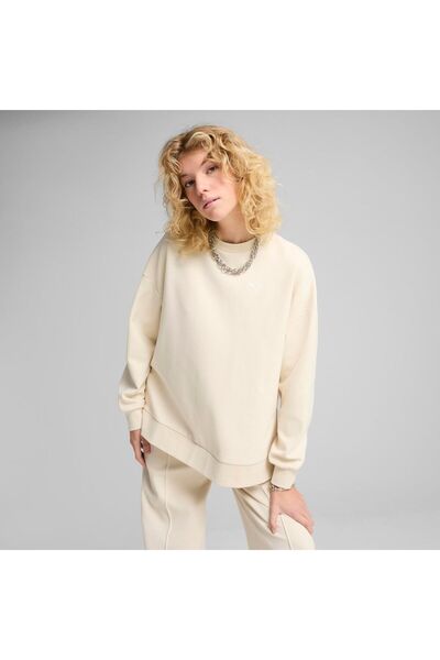 Puma Bluza PUMA pentru femei WARDROBE ESS OVERSIZED CREW DK - 63004587