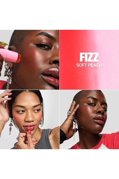 Milk Makeup Cooling Water Jelly Tint - Fizz (Soft Peach) | Hydrating Sheer Lip & Cheek Stain, 5g