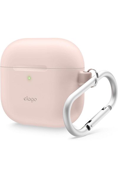 Elago AirPods 4 Silicone Hang case - Sand Pink