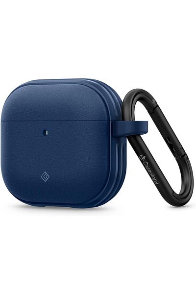 caseology Vault for AirPods 4 case cover (2024) with Carabiner - Navy Blue