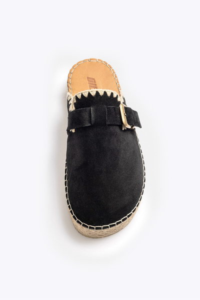 GIESTO Bohemian Black Slippers