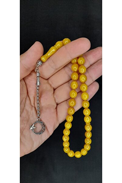 Anemore Collection Mărgele de rugăciune Beyzi Cut - Culoare Sari, Stick Amber...