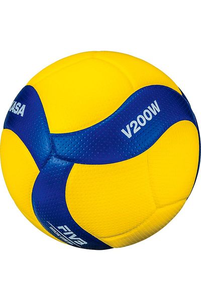 MIKASA Size 5 Volleyball | Innovative 8-panel Design | High-quality Performance Ball | Blue/yellow