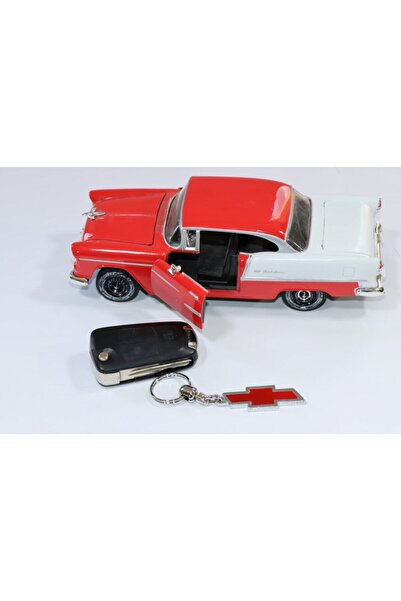 Kenpool Chevrolet crveni emajl srebrni automobil vozilo auto Privezak za klju...