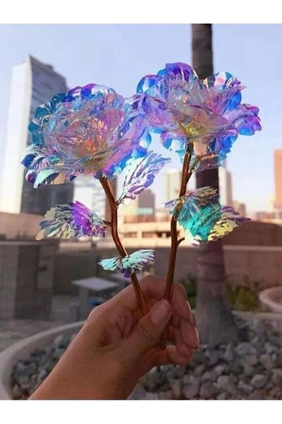 2 x Infinity Rose Galaxy Valentine Gift Mothers Valentine's Day Special Day Gifts