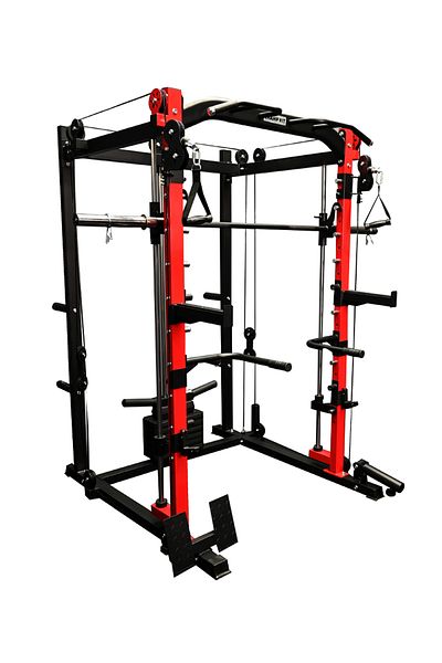 Champ Kit 3-in-1 Home Gym: Power Rack, Smith Machine & Cable Machine with Accessories – 5-Year Warranty