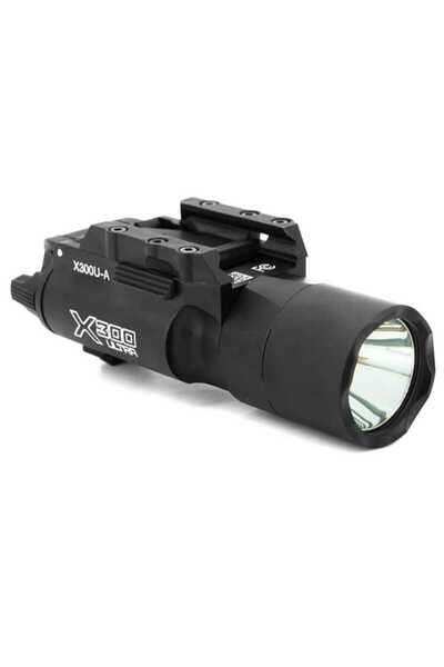 BORA TAKTİK X300U-A Ultra LED SİYAH Tabanca Feneri 500 LÜMEN