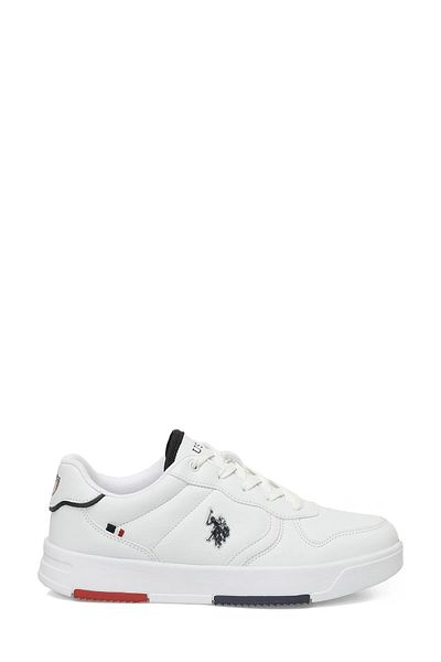 U.S. Polo Assn. Polo original din SUA Assn. Pantofi sport albi unisex