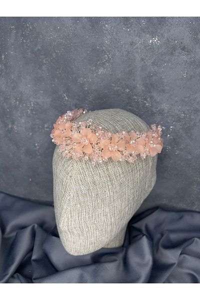 Hayalperest boncuk Powder Nileda Crystal Beaded Bridal Henna Crown Hair Accessory