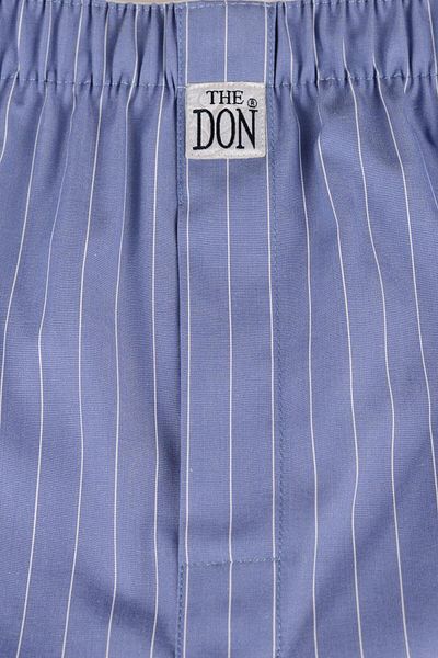 TheDon Το Don Poplin Ανδρικό Σορτς Fırtına Mavisi Çizgili