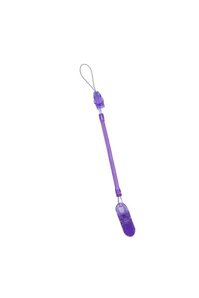 The Cloudish Shop Purple Pacifier Strap and Holder Clip Spring Mechanism