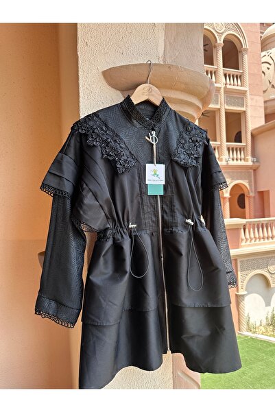 Revolution Dantel ve Nervür Detaylı Yarasa Kol Takım