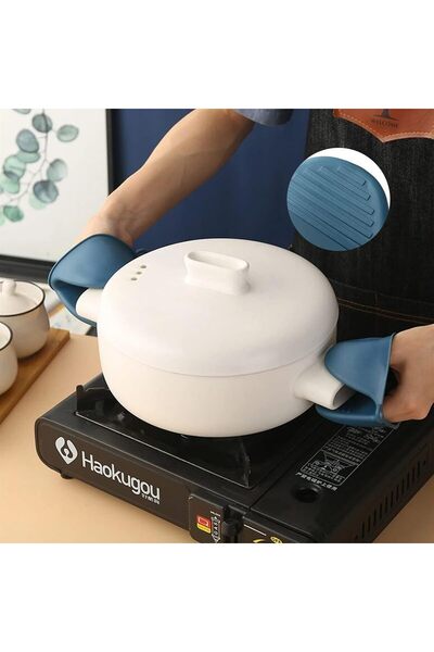 BEYZANA 4 Pieces Scalding Clip Set Kitchen Gloves Anti-Scalding Clip Pan Gripper