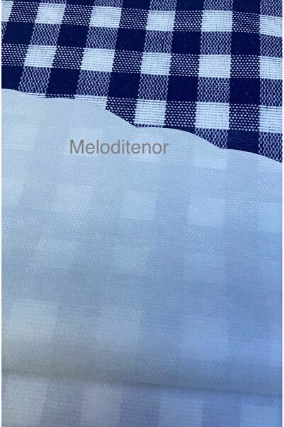 polset Mavi ekose pötü kareli astarlı pvc plastik muşamba yuvarlak masa örtüsü silinebilir