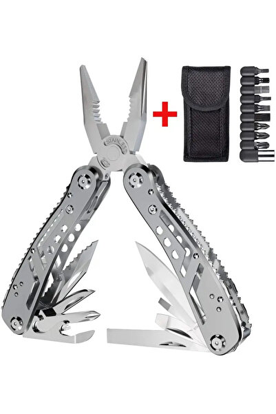 Anatolian Shield Anatolıan Shield 9+8 Fonksiyonlu Paslanmaz Çelik Katlanır Pense