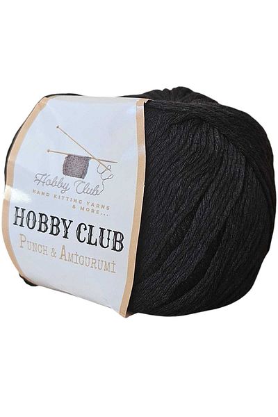 hobby club Punch Punch Amigurumi Σχοινί 50 γραμμαρίων μαύρο