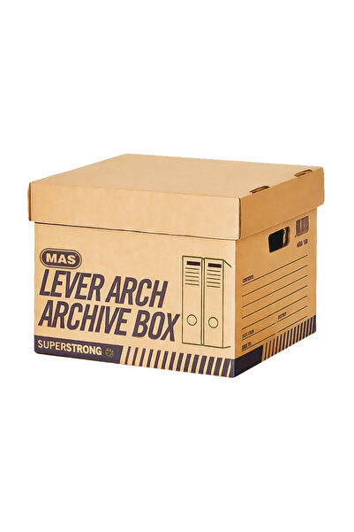 Mas 8200 Arşiv Kutusu Karton Üstten Kapaklı (20'li Paket) 40.5x34x31cm