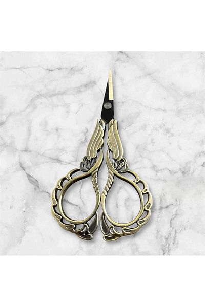 OZN AKSESUAR Antique Bronze Pot Shears, for Ribbon and Special Day Ceremonies