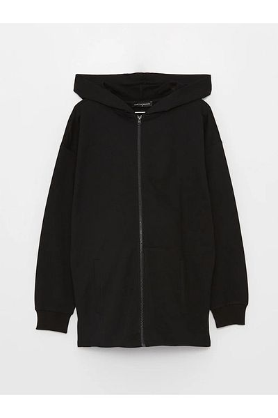 LC Waikiki Hooded Solid Long Sleeve Maternity Sports Cardigan - S