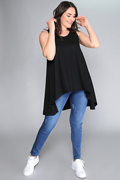 Moda Cazibe Sleeveless Back Window Blouse