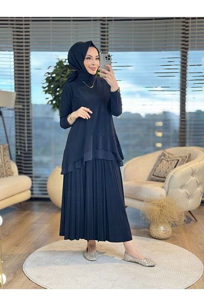 ALANURMODA Rose Set with Sandy Fabric Skirt