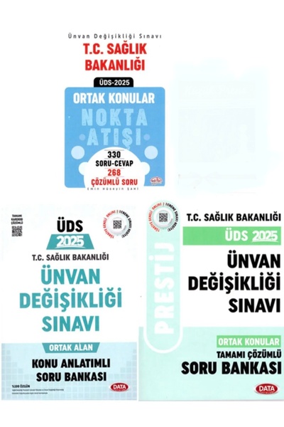 Data Yayınları 2025 Editör Sağlık Bakanlığı Ünvan Değişikliği Sınavı Ortak Ko...