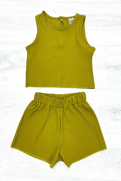 My Kids Wear Girl's Suit with Cool Shorts