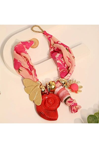 Home Çiçek Baskılı Boho Deniz Kabuğu Bohem Kolye