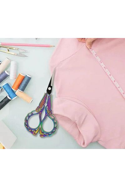 OZN AKSESUAR Promise Engagement Scissors - Ribbon Opening - Special Day - Merasim - Sewing Embroidery Scissors