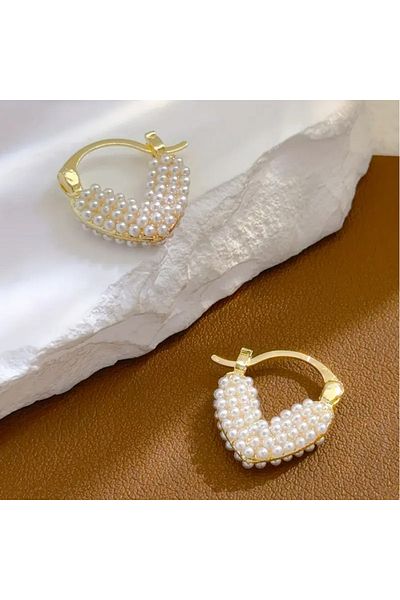 Happy Vibes White Pearl Salltante Earrings