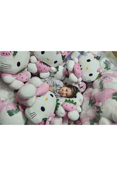 Ailenizin Oyuncakçısı Hello Kitty Plush Large Size 50 cm Pink Color Shipping
