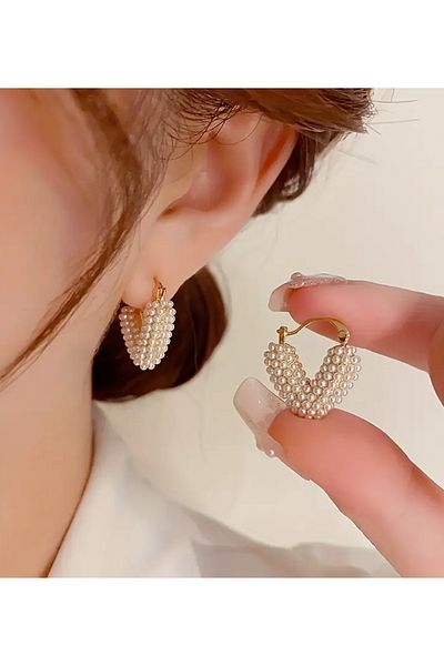 Happy Vibes White Pearl Salltante Earrings
