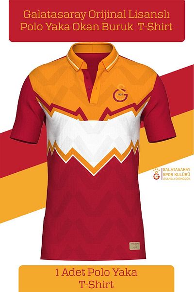 Galatasaray Okan Buruk με άδεια πόλο μπλουζάκι με κείμενο Oktay Signature σε ξύλινο κουτί