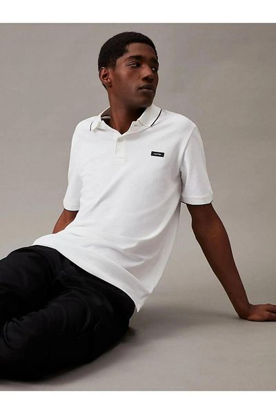 Calvin Klein Stretch Pıque Tıppıng Polo Men's Polo T-Shirt K10K112751