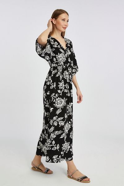 MAXI DRY Rochie de vară pentru femei din viscoză, cu imprimeu floral