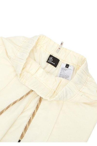 MONCLER GRENOBLE Off-White Sweatpants with Drawstring Waist