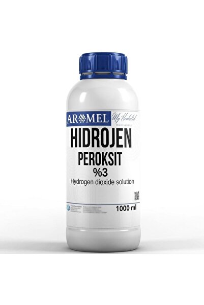 Aromel Hydrogen Peroxide %3 , Avrupa Menşei 1 Litre, Perhidrol