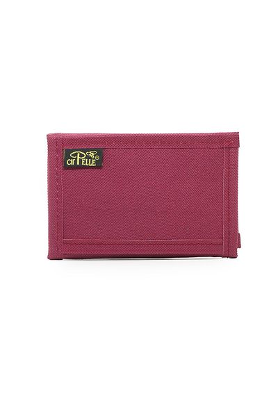 İMAKS Velcro Zippered Sports Soldier Card Holder Wallet Unisex Claret Red A150