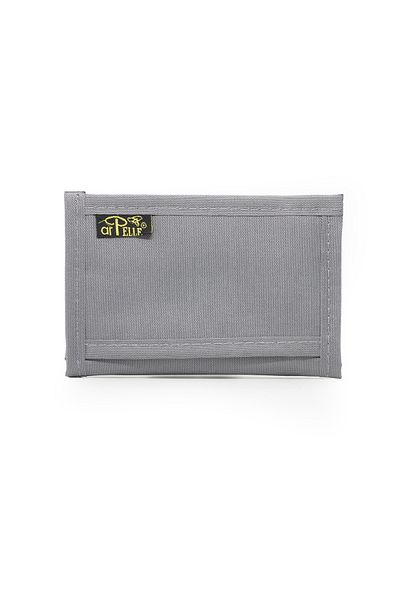 İMAKS Velcro Zippered Coin Compartment Fabric Sports Soldier Child Adult Unisex Card Holder Wallet Gray A150