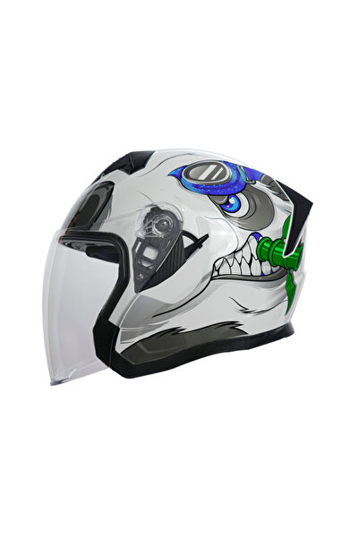 Gear5 RHKC 528 Çenesiz Vizörlü Yazlık Kask Panda