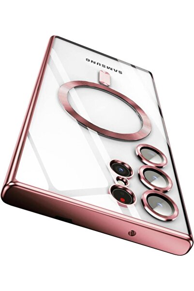 UnDePlus Samsung Galaxy S25 Ultra Kılıf Magsafe Kamera Lensli Korumalı Şeffaf...