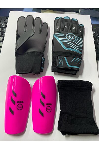 unes MAVİ KALECİ ELDİVENİ VE TEKMELİK SETİ